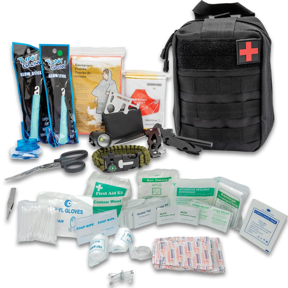 Guardian Rescue Kit in black and its contents image number 0